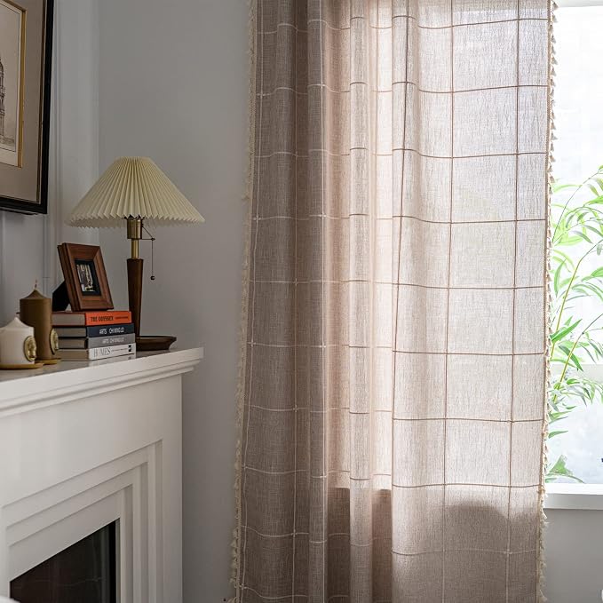 Sutuo Home Boho Curtain for Bedroom 84 Inch Length, Light Filtering Country - Image 2