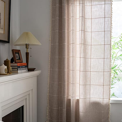 Sutuo Home Boho Curtains for Bedroom 96 Inches Long, Light Filtering Country - Image 2