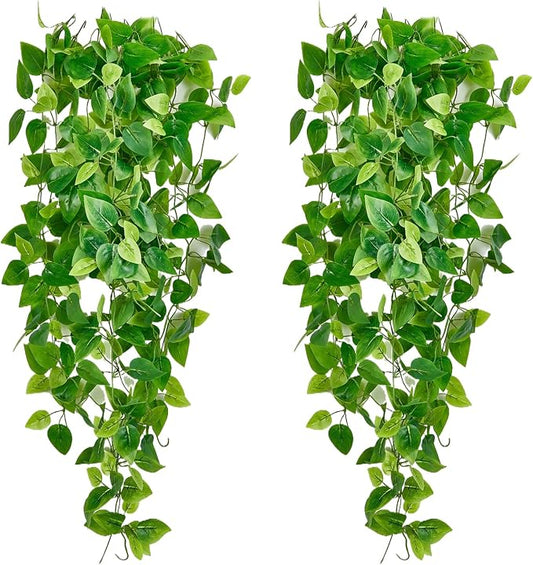 Fake Hanging Plants Vinesfor Room Decor, Artificial Ivy Greenery Garlands by Unknown