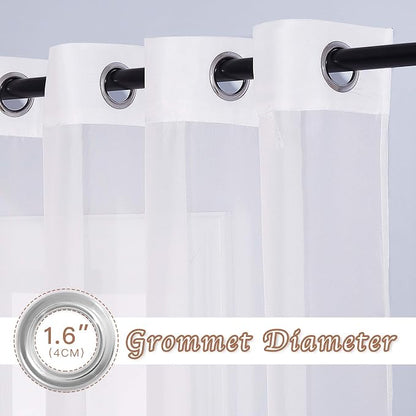 NICETOWN Sheer Window Curtains 96" Long - Image 2