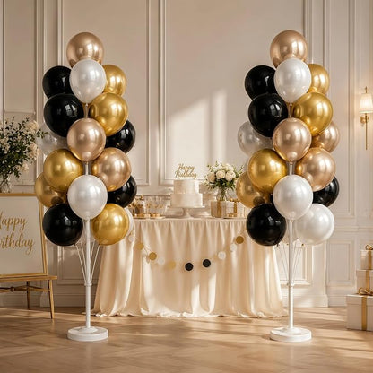 Black Gold Balloon Tower Kit Set of 2 - Image 8