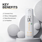 GK HAIR Vegan leave in conditioner for dry damaged hair (4.4 Fl Oz/130ml) Conditioning Hydrating Smoothing Moisturizing & Frizz Control For Dry Damaged Hair Taming before Swimming or Exercise