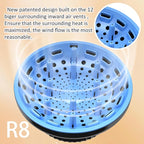 Universal Portable Blow Dryer Diffuser for Curly and Natural Wavy Hair, Hair Dryer Diffuser for Curly and Natural Wavy Hair (Black&Blue)