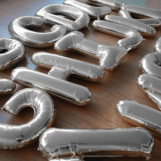 Happy Birthday Balloon Banner Custom Phrase Balloons letter 16 inch - Image 5