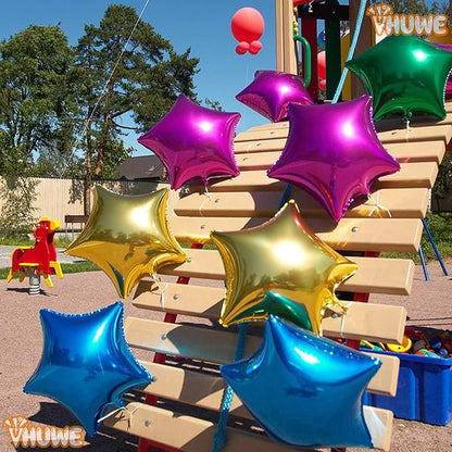 Hot Pink Star Balloons 18 Inch - Image 8