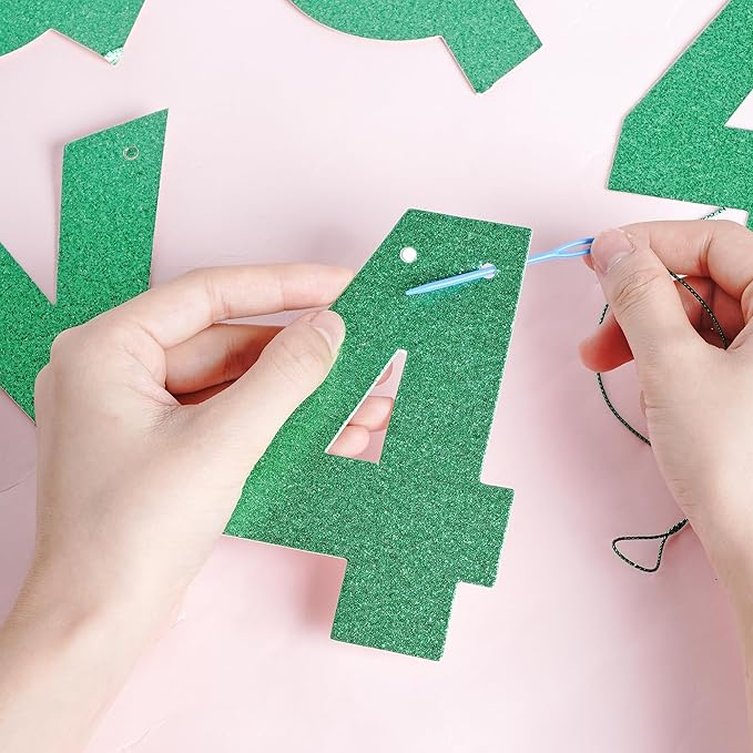DIY Banner Kit with Letters Glitter Banner Letters Customizable Birthday - Image 6