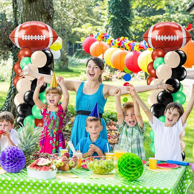 Kasyat 2 Sets Football Balloon Column Stand Kit Football Balloon Arch Garland - Image 7