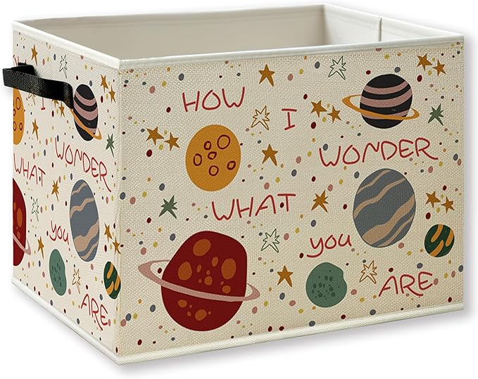 Space Nursery Foldable Storage Bins Box by KSDUT