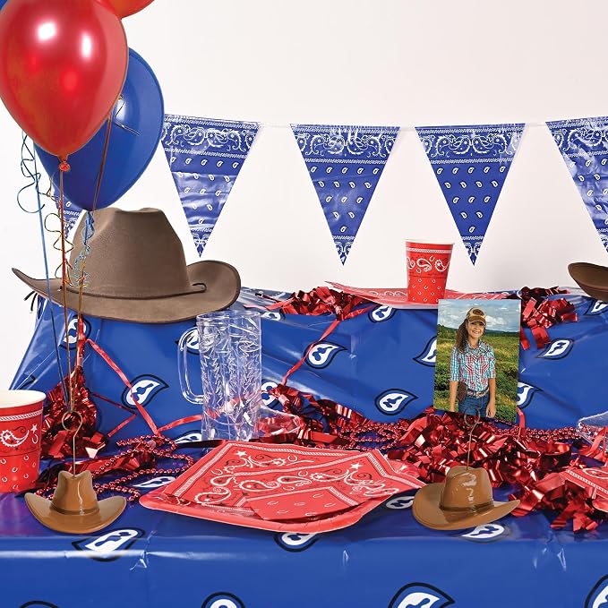 Beistle Cowboy Hat Photo Balloon Holders, Rustic Brown Western Party Decoration - Image 5