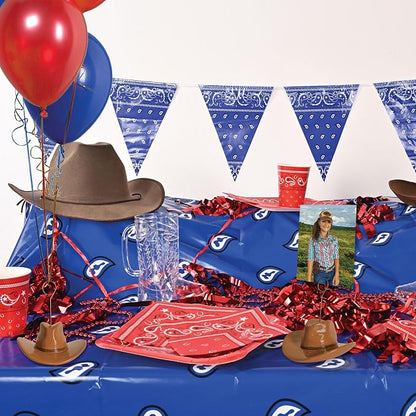 Beistle Cowboy Hat Photo Balloon Holders, Rustic Brown Western Party Decoration - Image 5
