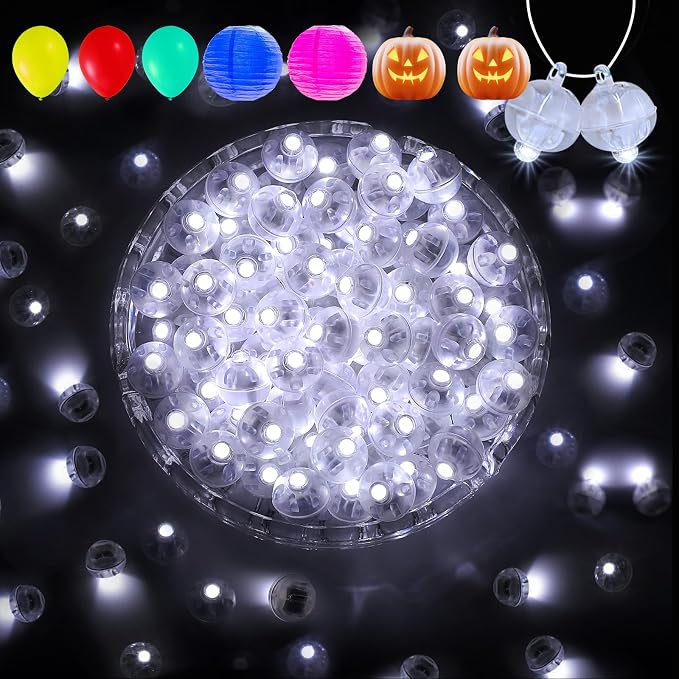 Aogist 200Pcs White Balloon Lights by Aogist