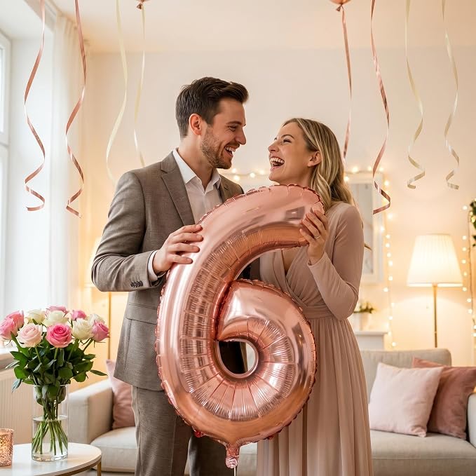 YPSelected 32 Inch Large Foil Helium Number Balloon Birthday Wedding Party 0-9 - Image 2