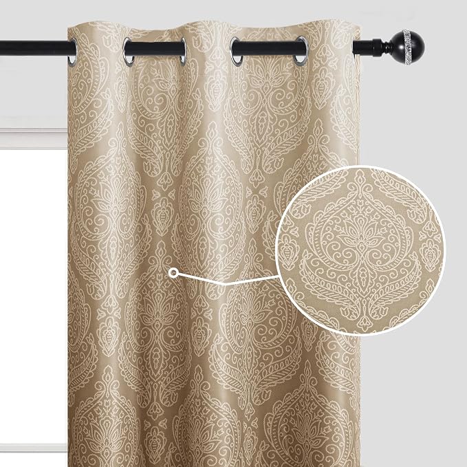 DWCN 100% Blackout Curtains for Bedroom 54 Inch Long - Image 6