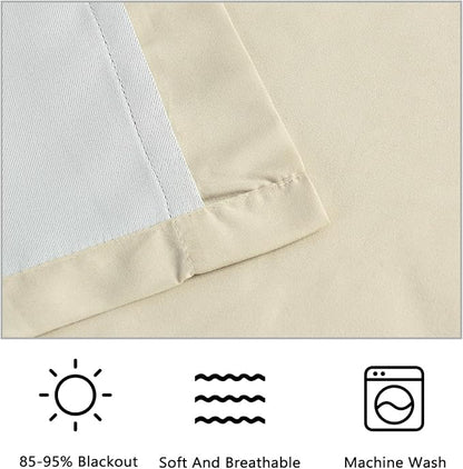 Camel Blackout Curtains with Handmade Ruffles | Thermal Insulated Room - Image 5