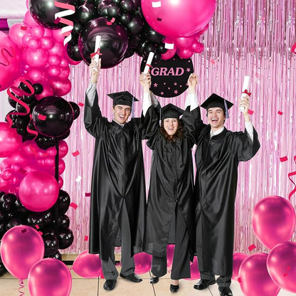 TenLaitech Curtain Pink Foil Backdrop, - Image 8