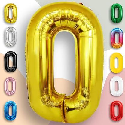 Black Number 0 to 9 Mylar Balloon 40 Inch - Image 5