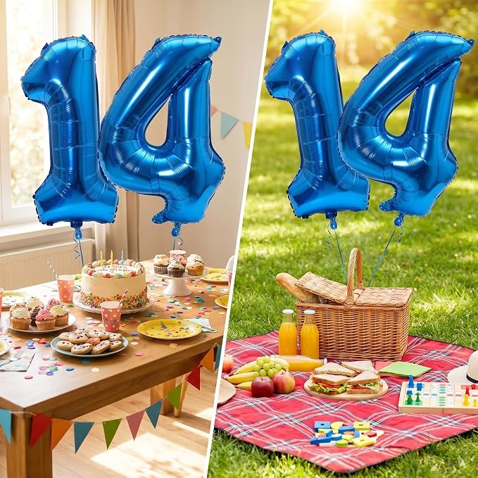 YPSelected 32 Inch Large Foil Helium Number Balloon Birthday Wedding Party 0-9 - Image 3