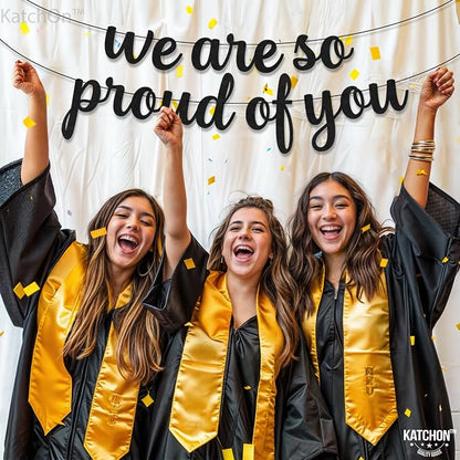 KatchOn Felt We are So Proud of You Banner 8 Feet | No DIY, Congratulations - Image 4