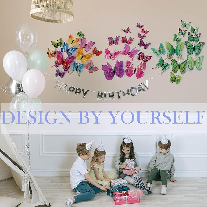 OPSEAM 3D Butterfly Wall Decor Butterfly Decorations Stickers - Image 3