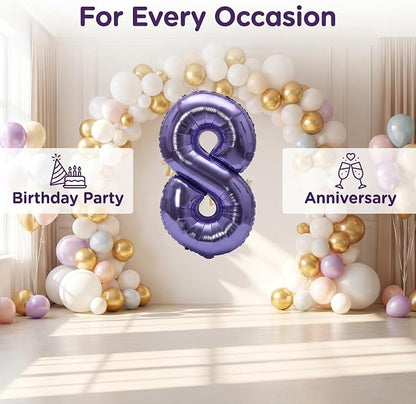 YPSelected 32 Inch Large Foil Helium Number Balloon Birthday Wedding Party 0-9 - Image 4