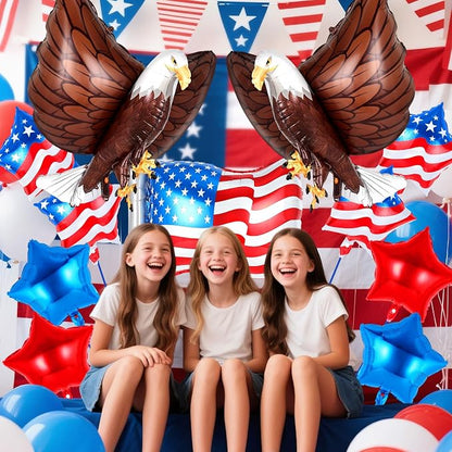 12 Pcs Patriotic Balloons, Eagle American Flag Balloon, 4th of July Balloons - Image 4