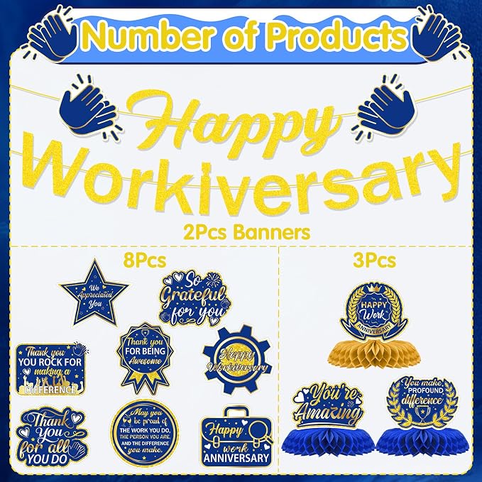 Happy Work Anniversary Decorations - Image 3