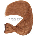 WENNALIFE Clip in Hair Extensions Real Human Hair, 22 Inch 150g 9pcs Human Hair Extensions Clip In Human Hair, Cinnamon Terra Copper Hair Extensions Clip In Real Hair Coloured Remy Human Hair Extensio