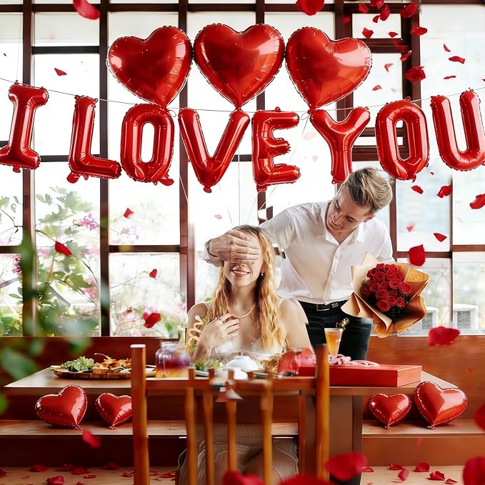 I Love You Balloons and Heart Balloons - Image 4