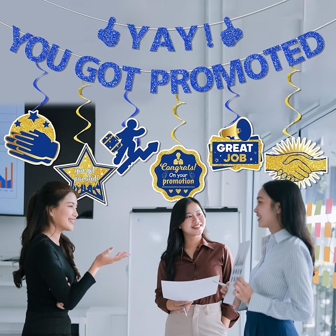 Yay! You Got Promoted Congratulations Banner Congratulations Decorations - Image 4