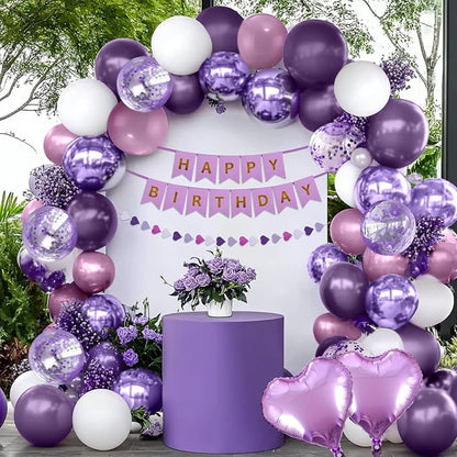 Purple Happy Birthday Party Decorations - Image 5