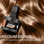 Root Cover Up Powder for Women - Medium Brown Hairline Powder for Bald Spots, Eyebrows, Beard Line, Light-Blonde Hair Fibers for Thinning Hair Shadow Powder 2 Pack