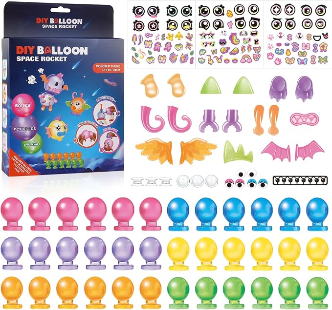 nicknack 170Pcs Magic Sticky Balloon Refill Kit DIY Crafts by nicknack
