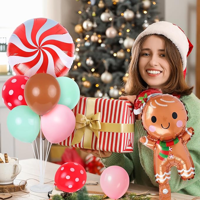 6 Sets Christmas Gingerbread Balloon Stand Kit - Image 8