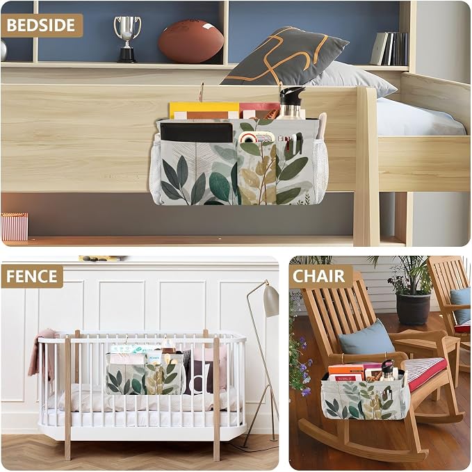 Bedside Caddy Hanging Bunk Bed Caddy Bed Organizer Hanging Pocket - Image 8
