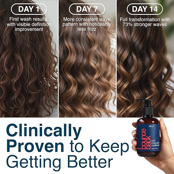 Curl Restoration Conditioner | Deep Cleansing Hydrating Curl Treatment for Curly Hair Women