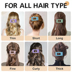 8 Pack French Flat Hair Clips for Women – Large Matte No-Slip Claw Barrettes for Thick & Thin Hair, Strong Hold Styling Accessories (Colorful)