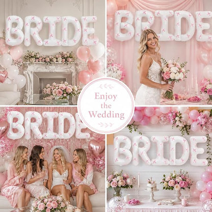 40 Inch BRIDE Balloons Bachelorette Party Decorations, Bridal Shower Banner - Image 6