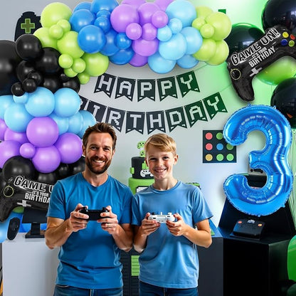 3th Birthday Video Game Balloons Arch, 3th Game Party Balloons Garland Kit 3th - Image 6