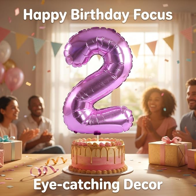 YPSelected 32 Inch Large Foil Helium Number Balloon Birthday Wedding Party 0-9 - Image 3