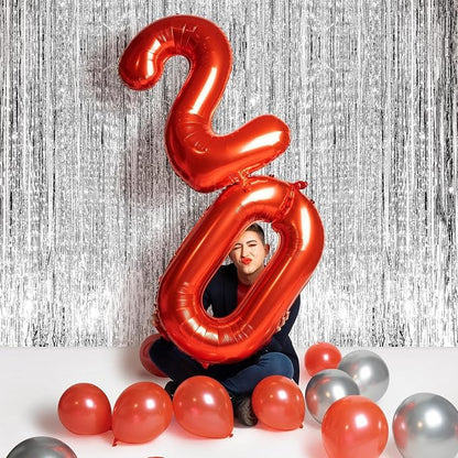 Red Number 9 Balloon 40 Inch - Image 2