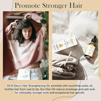 USDA Certified Organic 9 in 1 Natural Hair Growth Serum & Strengthening Oil with Rosemary, Castor, 100% Vegan Jojoba, Coconut, Grape Seed, Ginger & Scalp DHT Blocker Peppermint Oil 2 FL