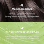 2-in-1 Korean Hair Perfume Oil & Serum with Morrocan Argan Oil & 12 Amino Acids for Dry, Damaged, Glass Hair Shine & Frizz-Control – Paraben & Alcohol-Free – Sweet Fresh Pear – 100ml / 3.38 fl oz