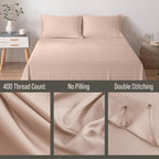Bella Coterie | Luxury Bamboo Viscose King Size Pillowcase Set | 100% Organically Grown | Ultra Soft | Cooling | 2 Pcs [Dusty Rose]