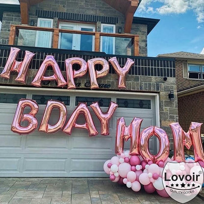 Lovoir 40 Inch Large Rose Gold Letter J Balloons Big Size Jumbo Mylar Foil - Image 3