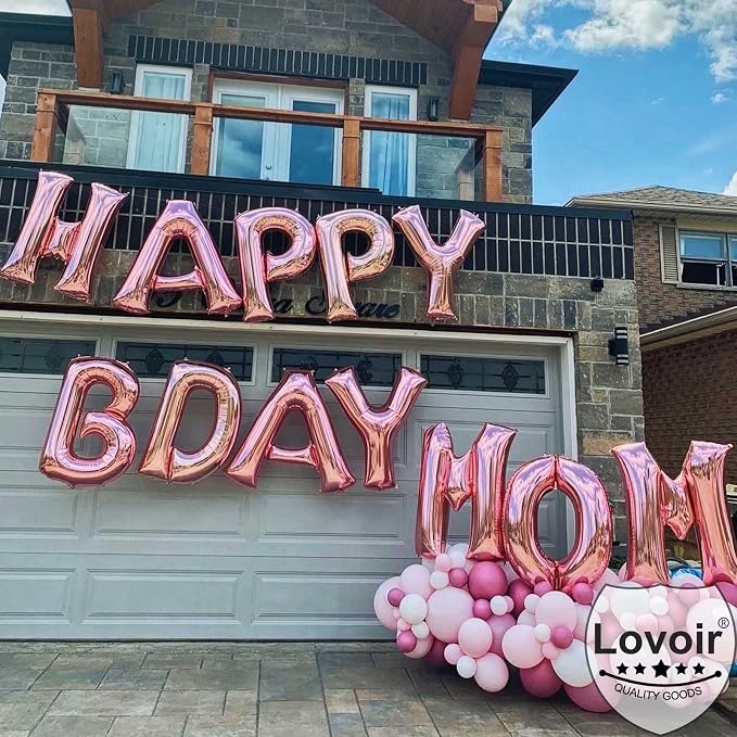 Lovoir 40 Inch Large Rose Gold Letter N Balloons Big Size Jumbo Mylar Foil - Image 3