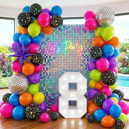 Biapian Neon Balloons, Luminous Fluorescent Balloon UV - Image 4