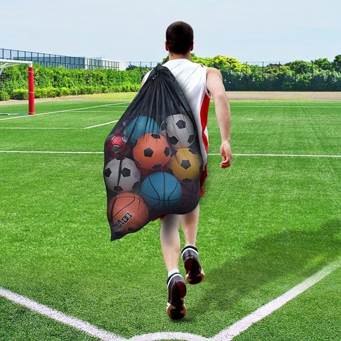 BROTOU Extra Large Sports Ball Bag Mesh, Basketball Bags Team Balls | - Image 6