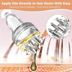 Minoxidil Applicator,Mess-Free Hair Oil Applicator with Rollerball Comb, Precise Way to Apply Hair Oils on Scalp,with Visible Scalp Applicator Bottle Dedicated to Minoxidil,Mini Scalp Oil Applicator