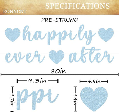 Pre-Strung Happily Ever After Banner - Image 3