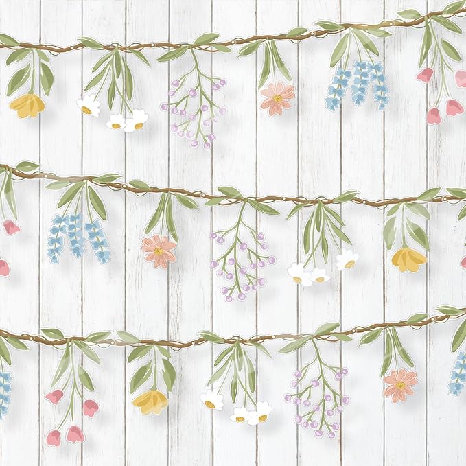 Cheerland 3pcs Wildflower Garland Flower Banner Floral Party Decorations by Cheerland